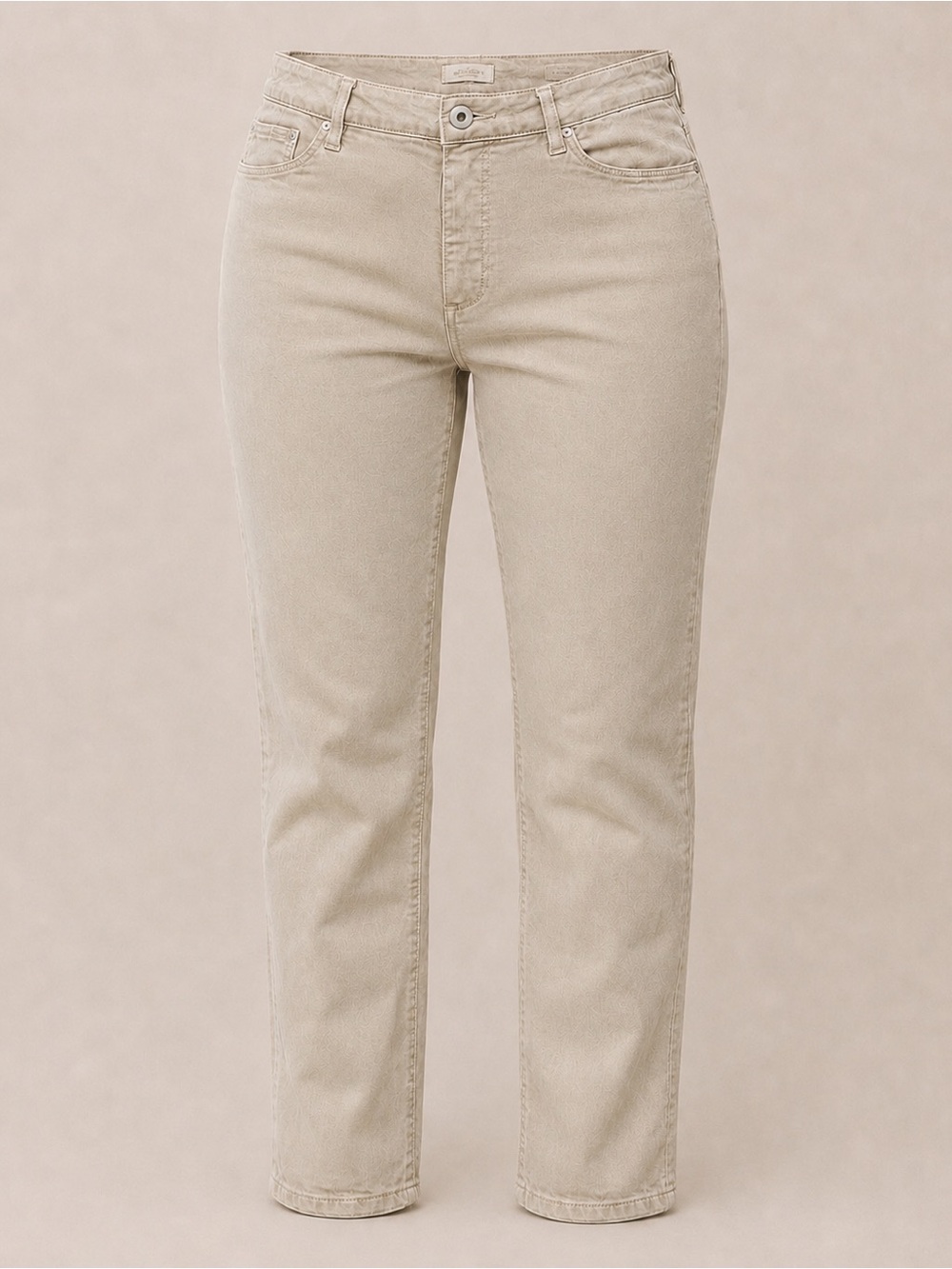 J.Jill Denim Boyfriend Straight Leg Ankle Jeans Taupe Khaki 12R